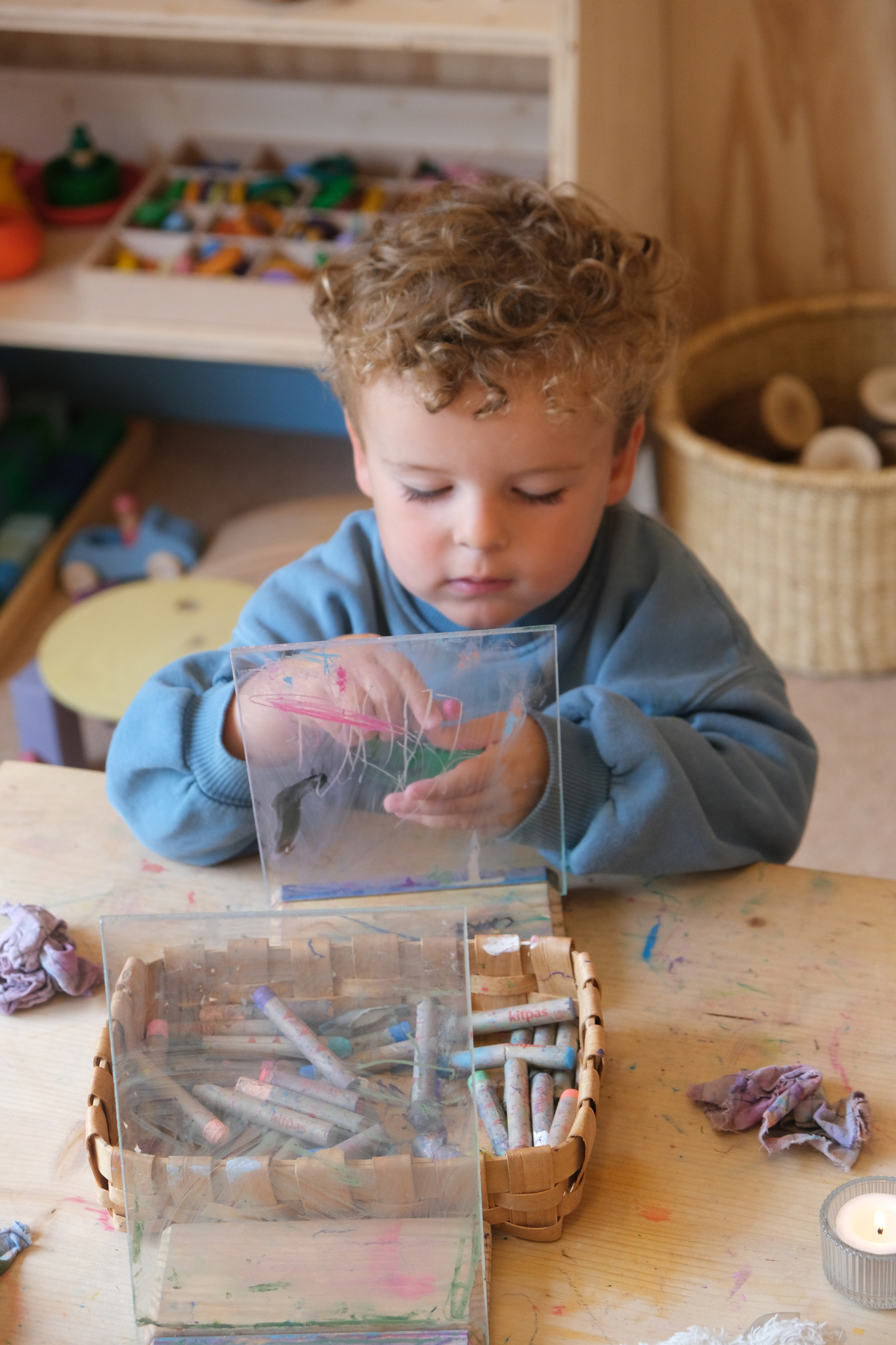 Kleef- en tekenraampje