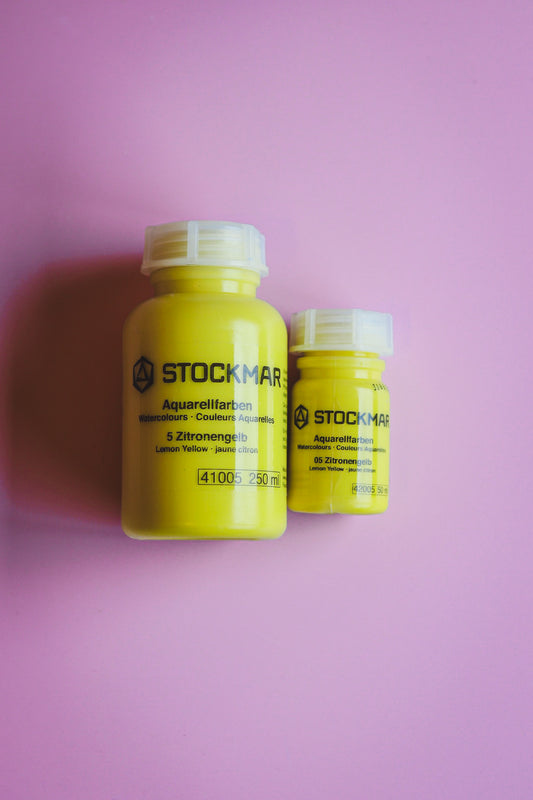 Aquarelverf citroengeel voor nat-in-nat schilderen