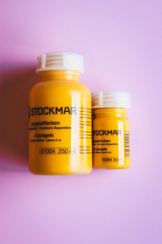 Aquarelverf goudgeel voor nat-in-nat schilderen