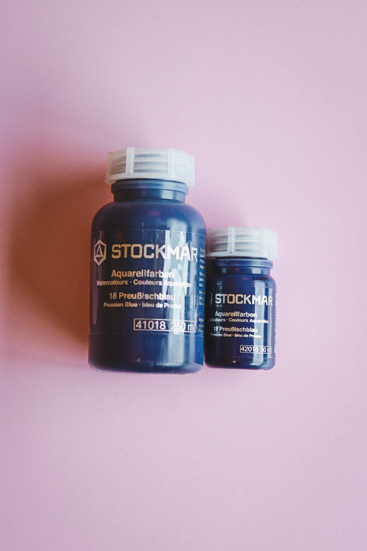 Aquarelverf pruisisch blauw voor nat-in-nat schilderen