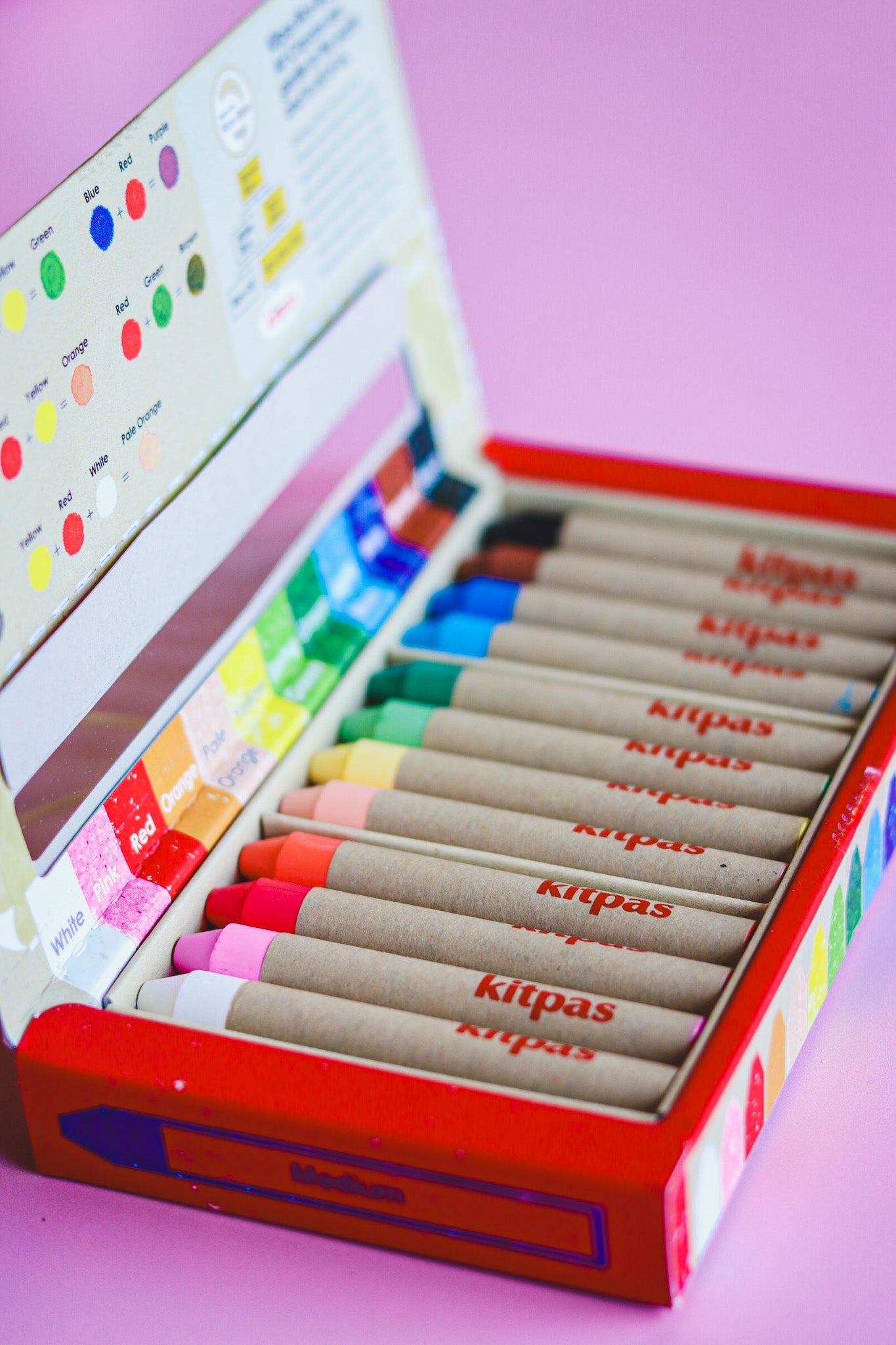 Raamkrijtjes rijstwas - 12, 16 of 24 kleuren