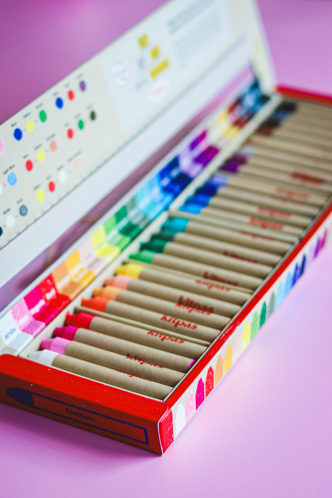 Raamkrijtjes rijstwas - 12, 16 of 24 kleuren