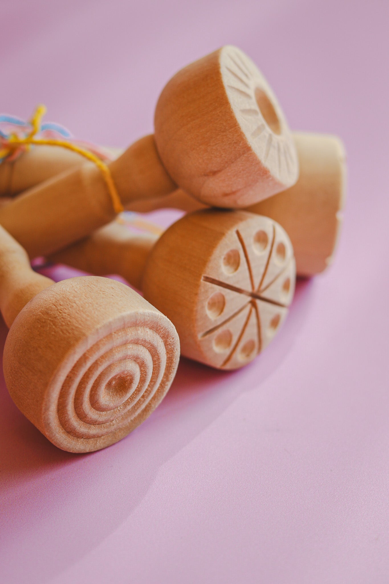 Houten stempels met patronen
