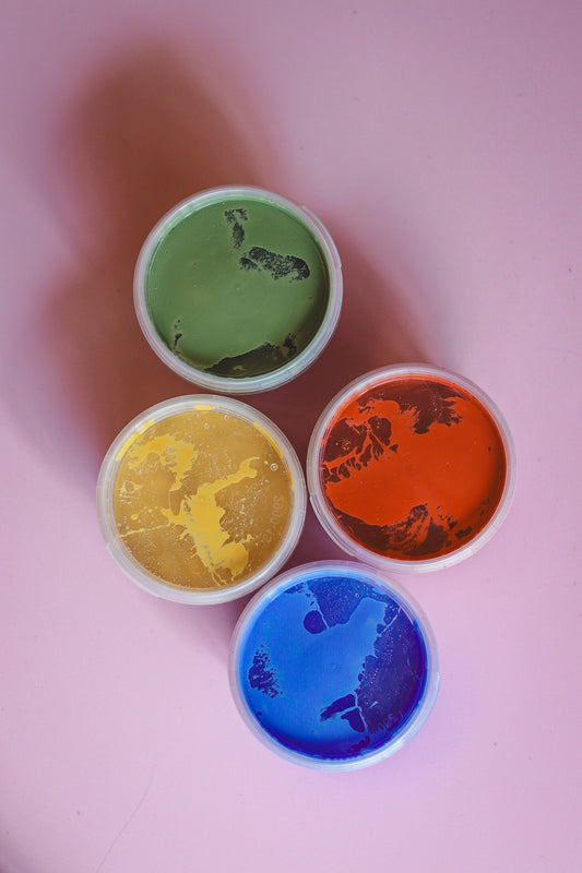 Vingerverf - 4 basiskleuren