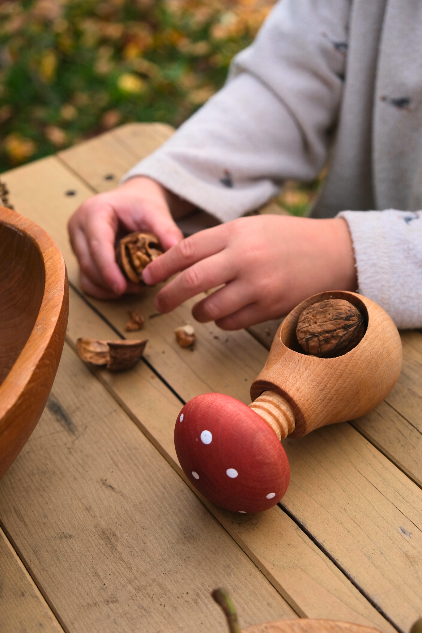 Notenkraker en kastanjehouder - vliegenzwam